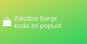 Založba Sanje koda za popust