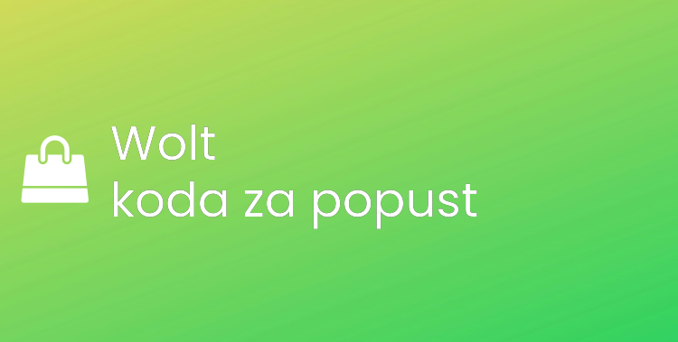 Wolt koda za popust