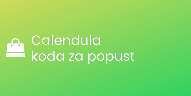 Calendula koda za popust