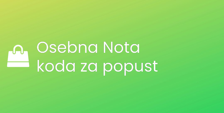 Osebna Nota koda za popust