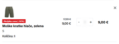 V košarici 9,00 €